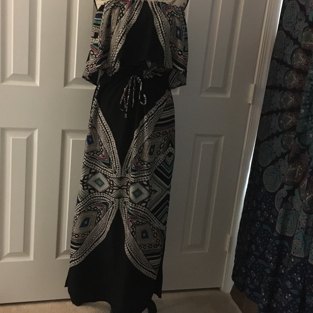 Strapless Tribal Maxi